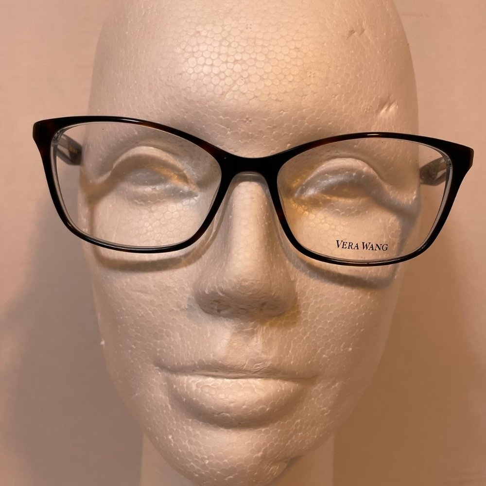 Vera Wang Tortoise Shell Women's Eyeglasses No Prescription NWOT